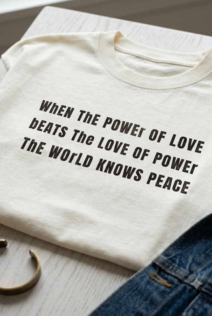 Power of Love | Unisex Oversized Classic T-Shirt