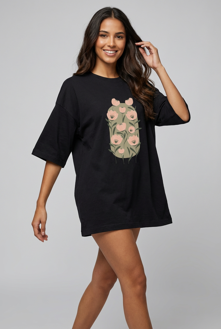 "BLOOM WITHIN" Women's Oversized T-Shirt