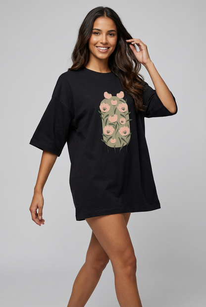 "BLOOM WITHIN" Women's Oversized T-Shirt