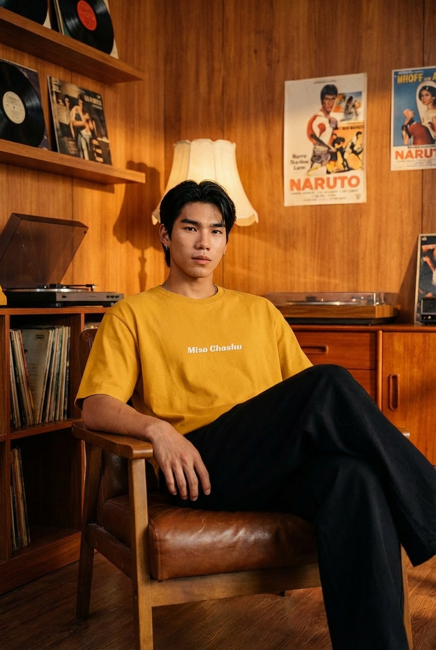 "MISO CHASHU" Unisex Oversized T-Shirt