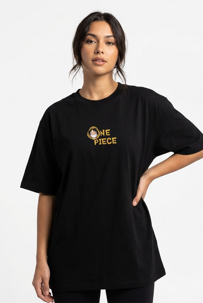 "ONE PIECE SERIES" PREMIUM BLACK TERRY UNISEX OVERSIZED T-Shirt