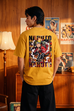 "MISO CHASHU" Unisex Oversized T-Shirt - Golden Yellow