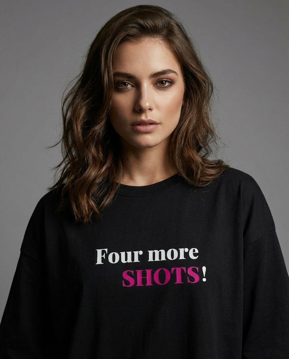 "FOUR MORE SHOTS" Women's Oversized T-Shirt
