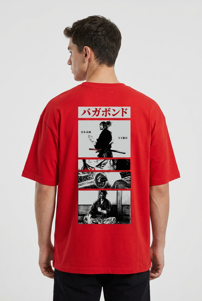 "VAGABOND” PREMIUM RED Terry OVERSIZED T-Shirt