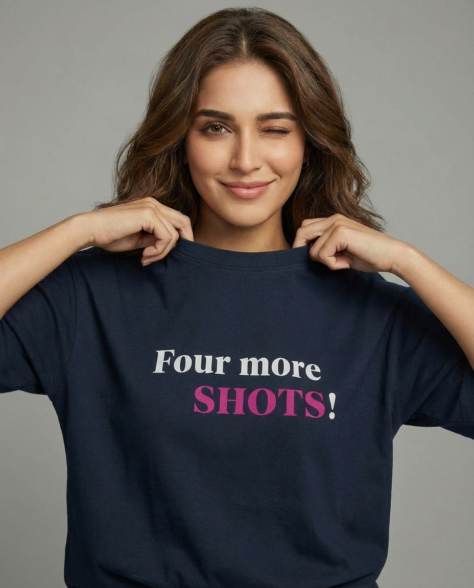 "FOUR MORE SHOTS" Women's Oversized T-Shirt